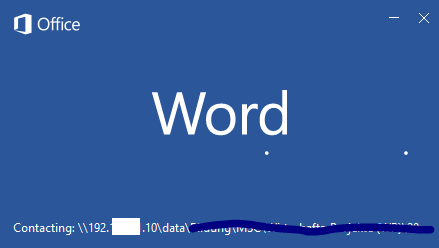 Word attempts to connect to a server that no longer exists  Microsoft