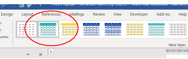 Table header row losing colours. Microsoft Community