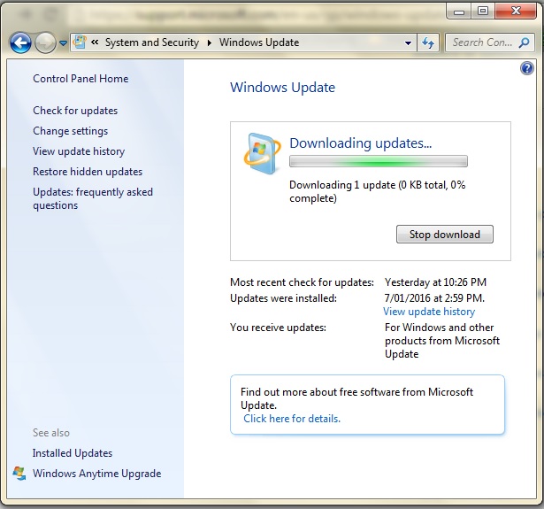 microsoft windows 7 anytime upgrade free download