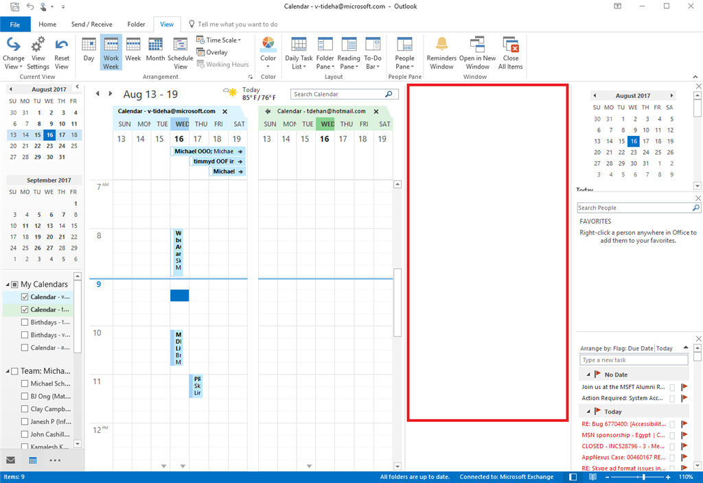 How to get rid of new right side panel in Outlook Calendar Microsoft