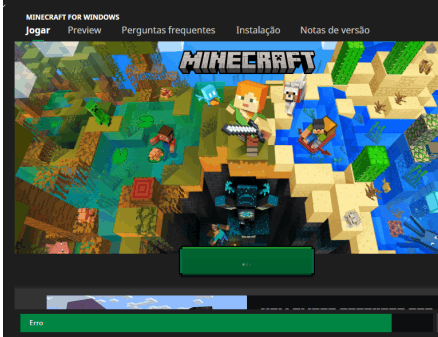 Erro ao tentar instalar minecraft BEDROCK no launcher da - Microsoft  Community