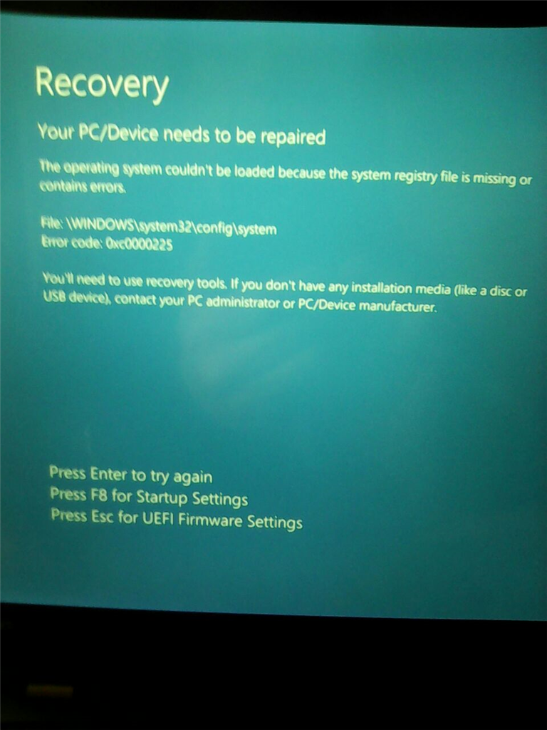 Windows 10 Error Code 0xc Your Pc Device Needs Microsoft Community