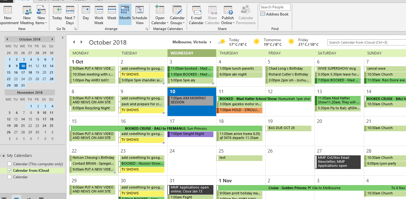 Outlook Calendar Views - Microsoft Community