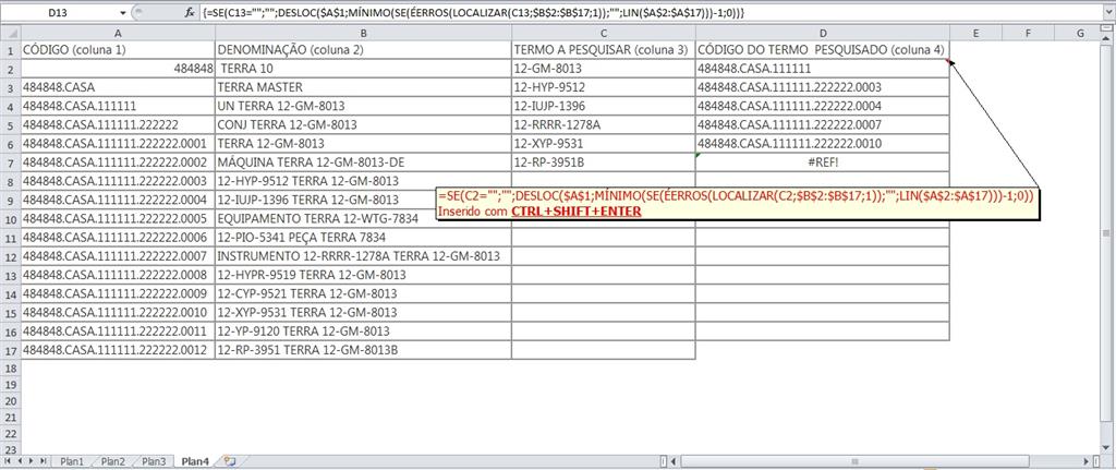 Pesquisar caracteres alfanum ricos numa tabela Microsoft Community