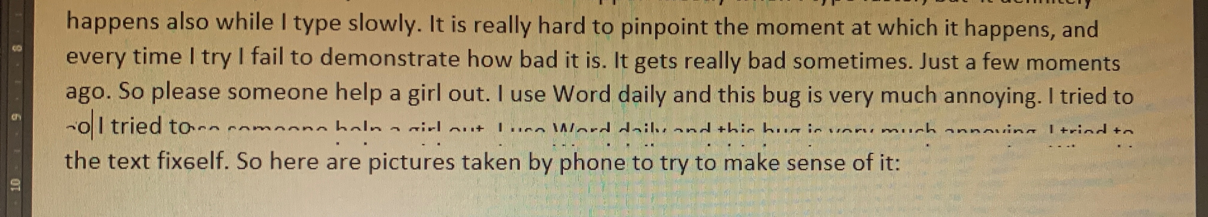 Word Glitching Bad - Microsoft Community