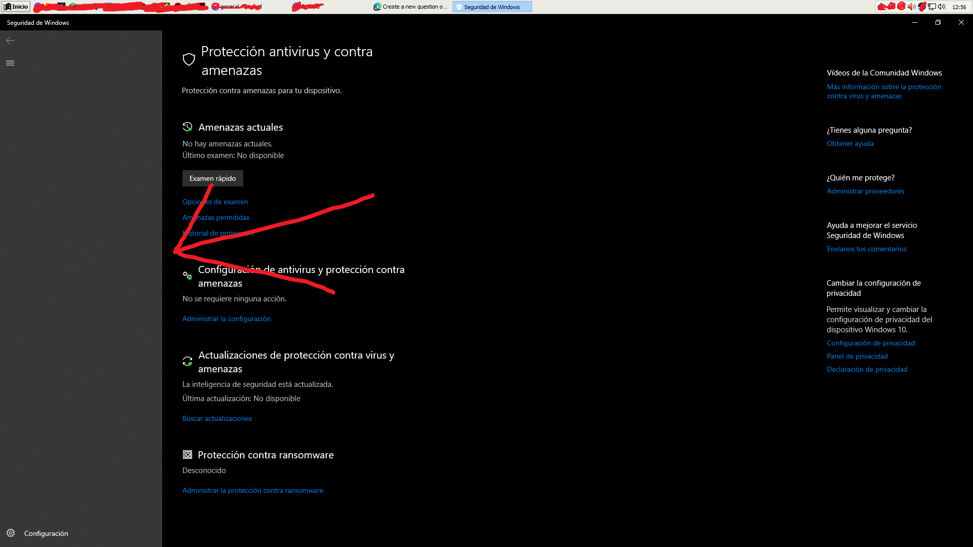 Navigation Bar on Windows Defender - Microsoft Community