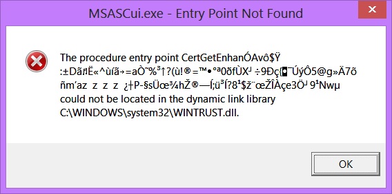 The Procedure Entry Point Could Not Be Located In The Dynamic Link Microsoft Community