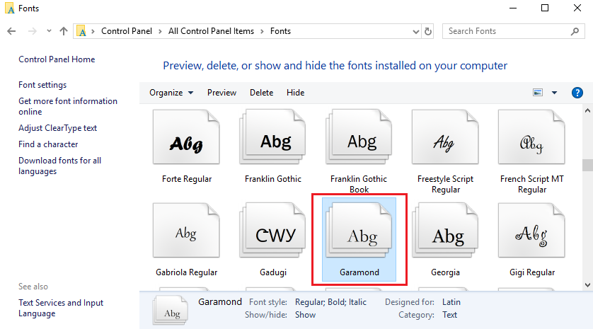 "Word Cannot Display The Requested Font." - Microsoft Community