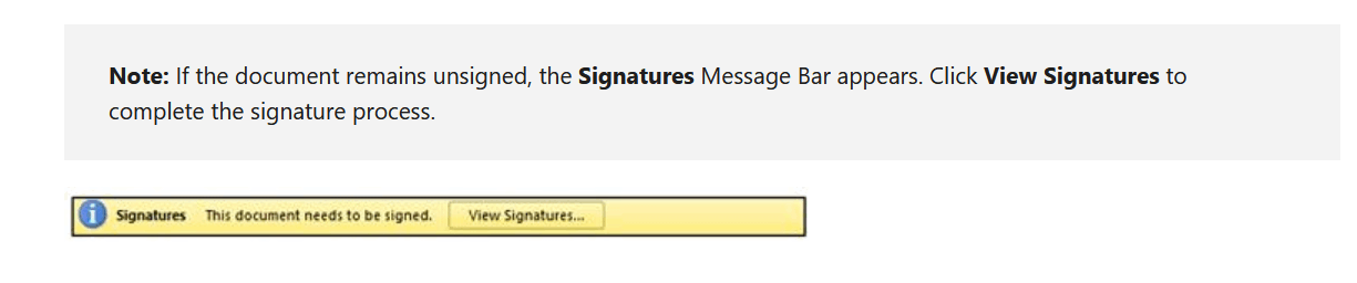 Add or remove a digital signature for Microsoft 365 files