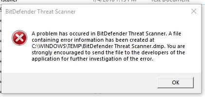 Bitdefender Threat Scanner How To Get Rid Of Microsoft Community