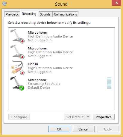 Microphone Driver Windows 8