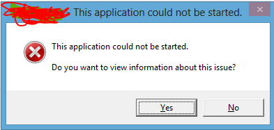 This application could not be started что делать windows 10