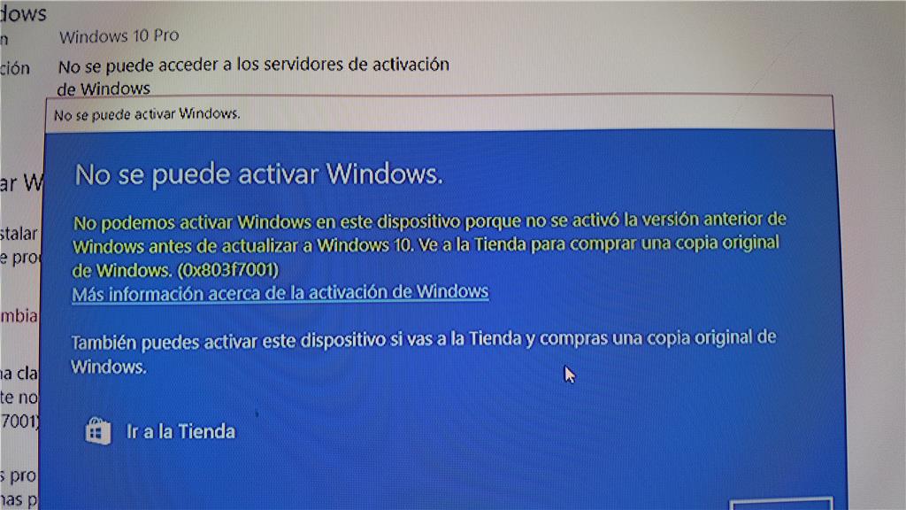 Windows 10 Error Al Activar Windows 10 Pro Con Clave De