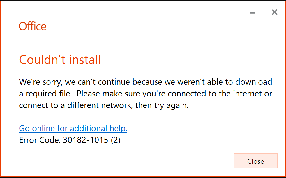 Can T Download Install Office 365 Via Office Deployment Microsoft Community