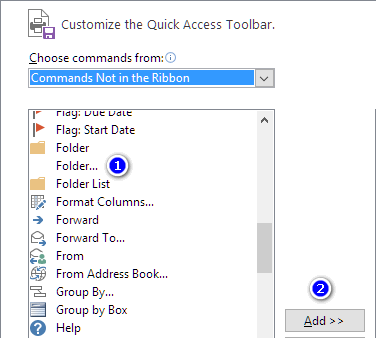 Quick Access Toolbar In Outlook 2013 - Microsoft Community