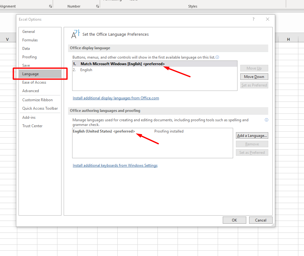 Excel Is Opening Sheet With Arabic Name And Direction Is From Right To Microsoft Community