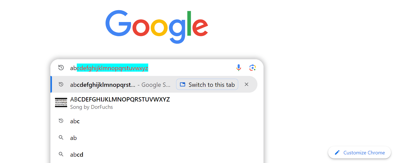 chrome コレクション searchbox ハイライト