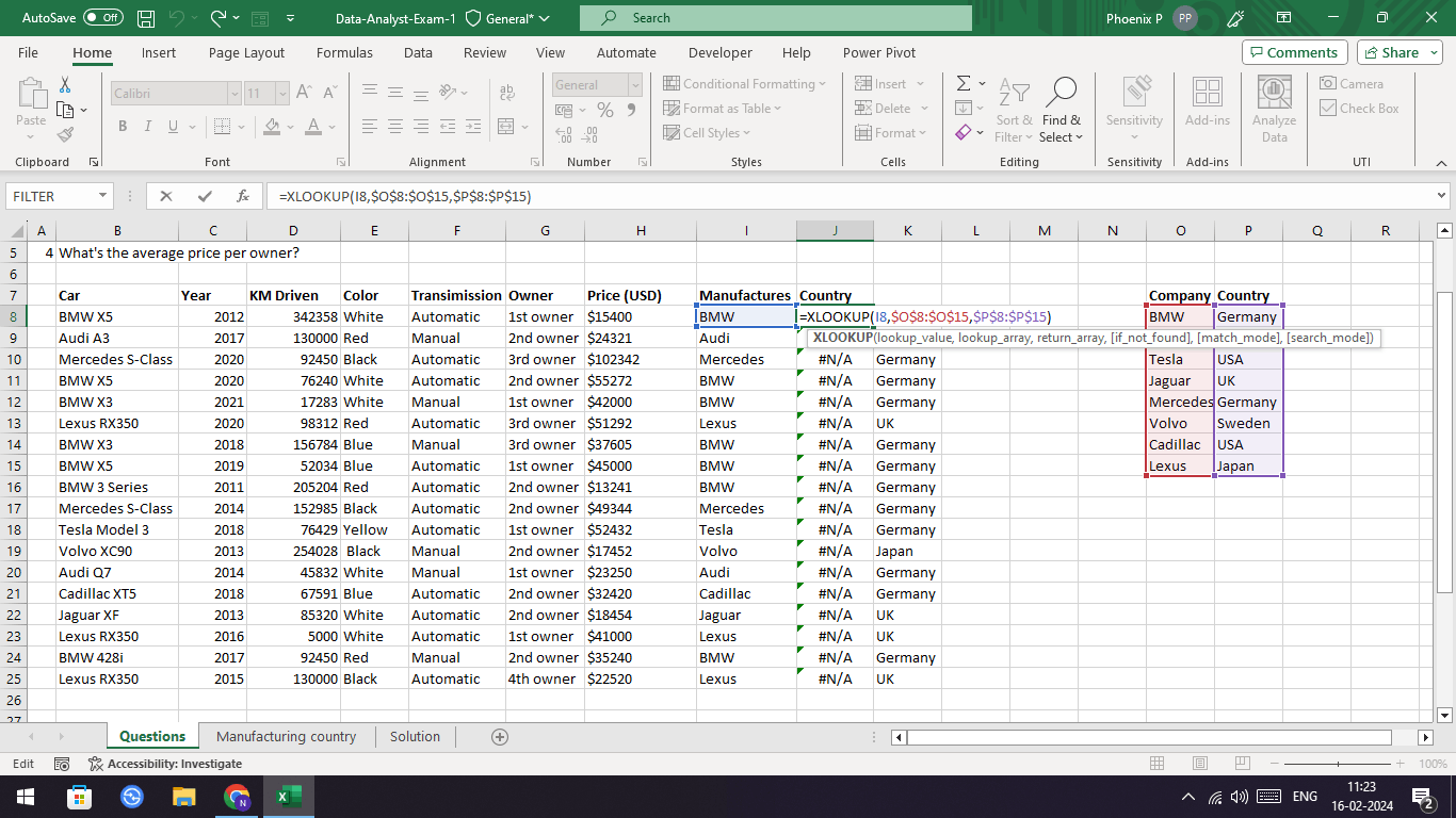 Can anyone tell me why XLookup is not working? - Microsoft Community