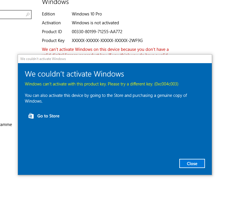 Activation Windows Error Microsoft Community