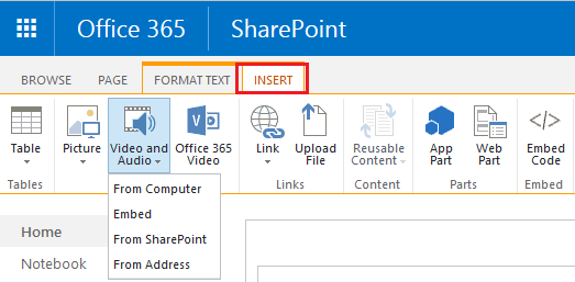 How to run Video added on SharePoint site home page in contineous ...