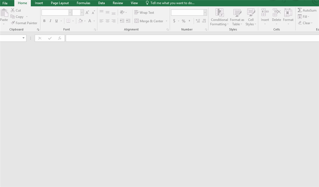 Excel 2016 Opens Empty Grey Sheets Microsoft Community 6231