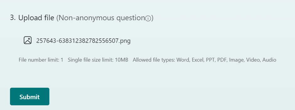 Add questions that allow for file uploads - Microsoft Support