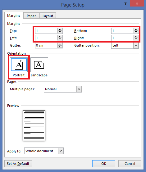 Defining label template - Not able to set page orientation to portrait ...