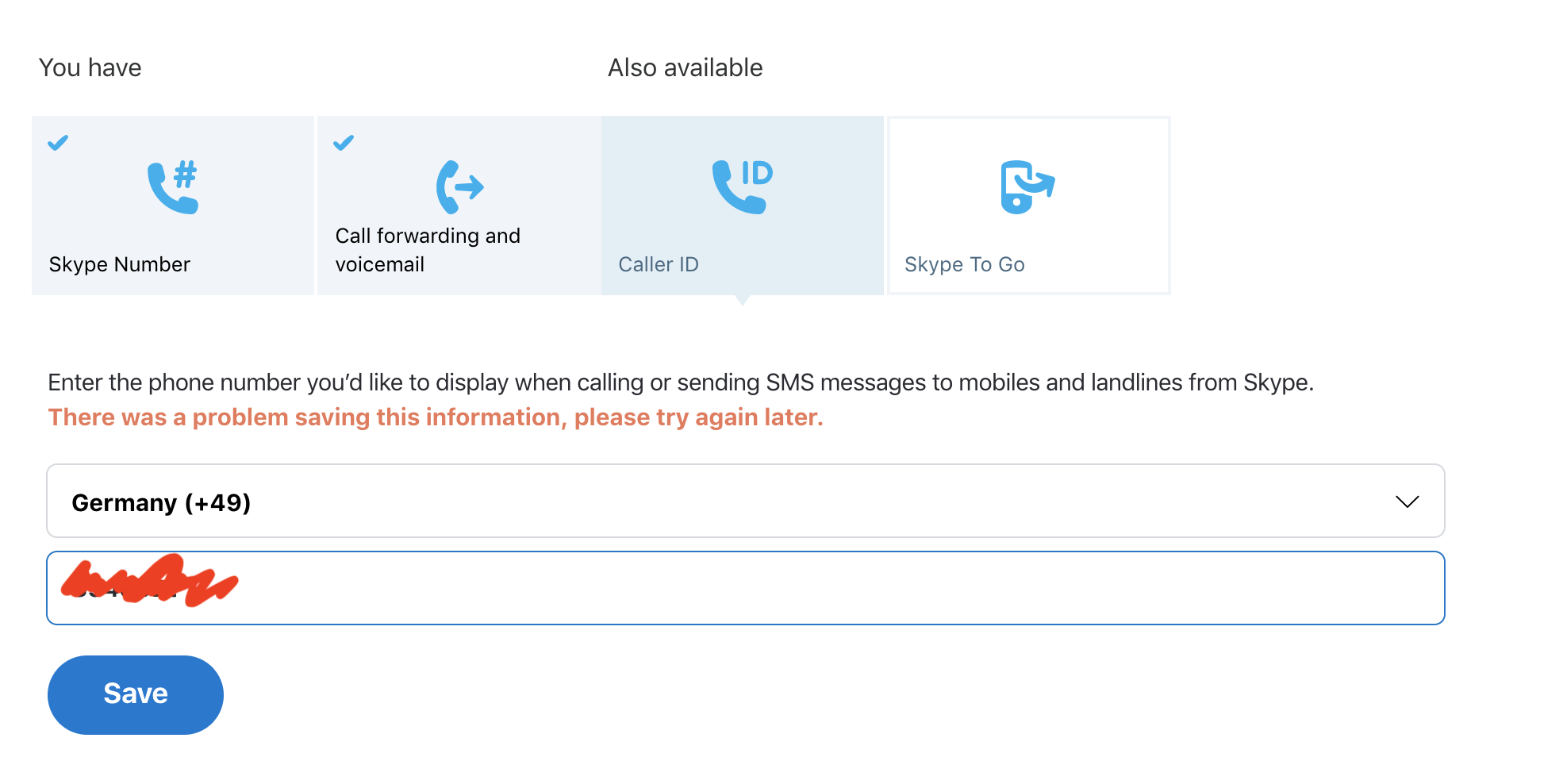 Caller Id Skype Number Microsoft Community