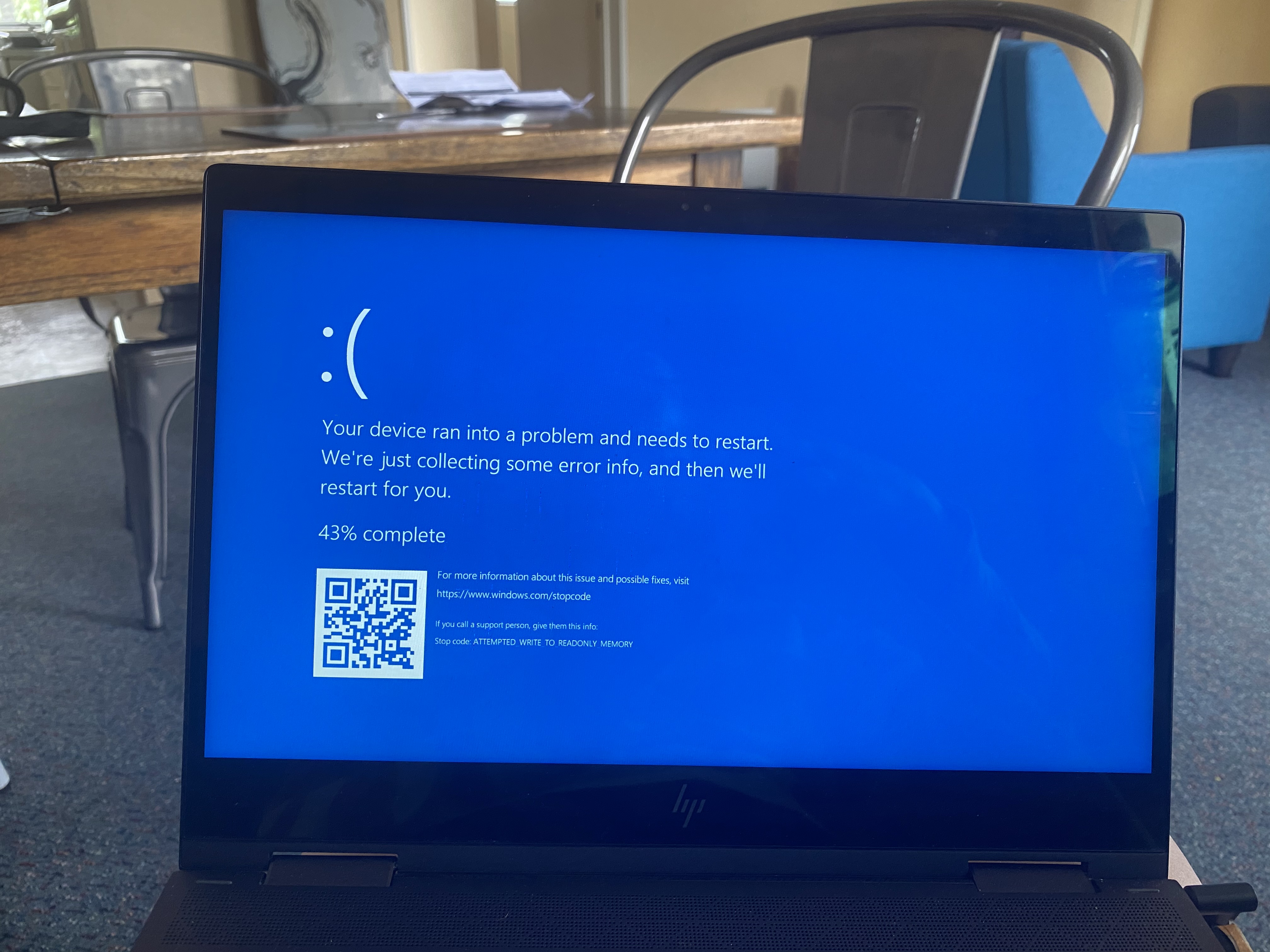 Hp Envy Blue Screen Stop Code Microsoft Community