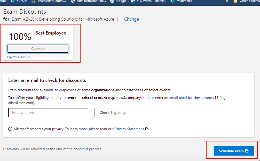 We Can’t Access Your Microsoft Profile To Schedule Your Exam - Training ...