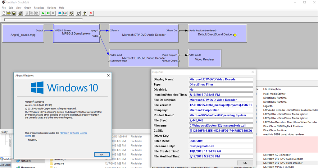 Can T Play Mpg Video On Win10 Version 1511 Microsoft Community