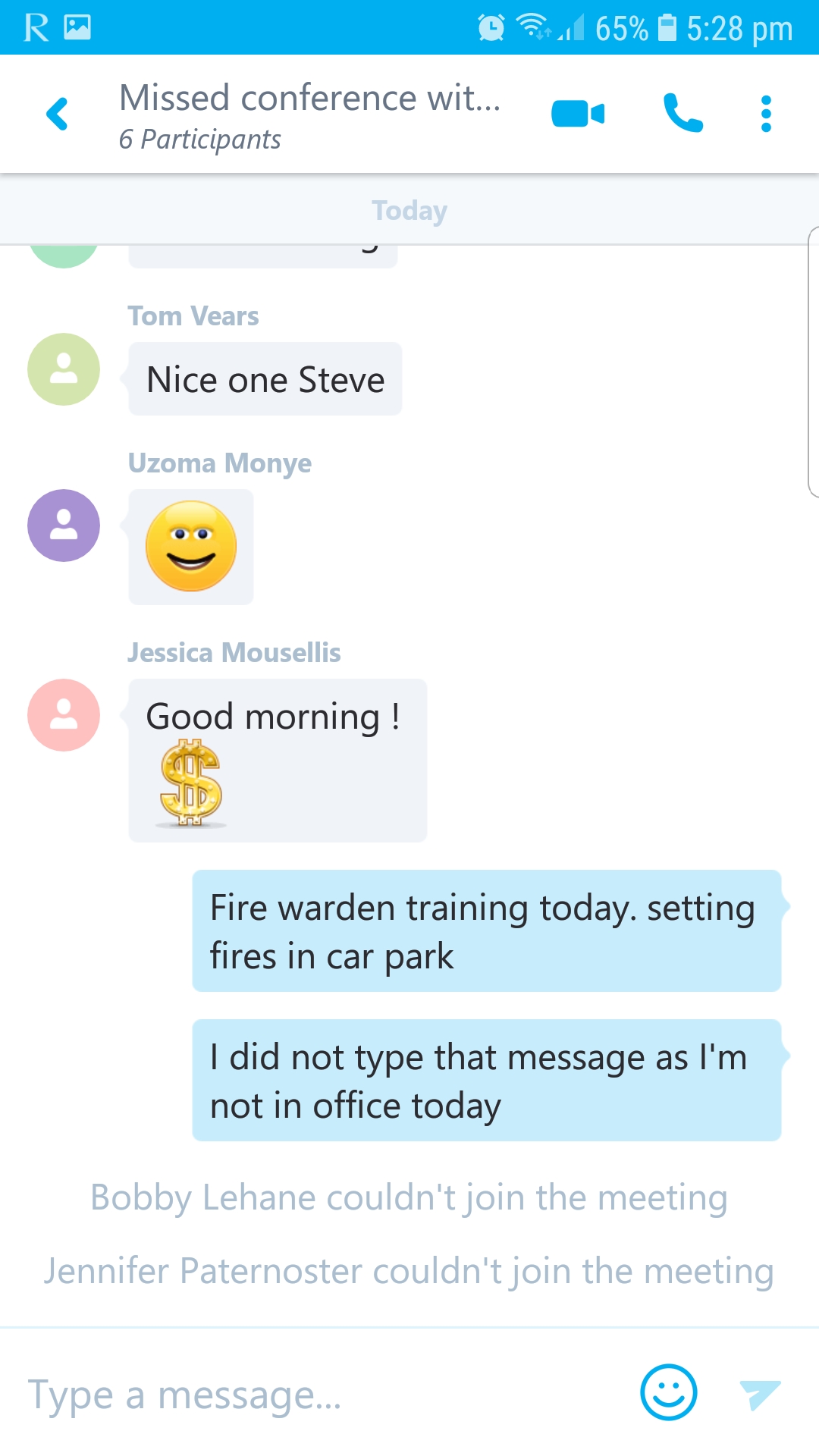 Random Text Was Entered In Group Chat From A Completely Different Microsoft Community