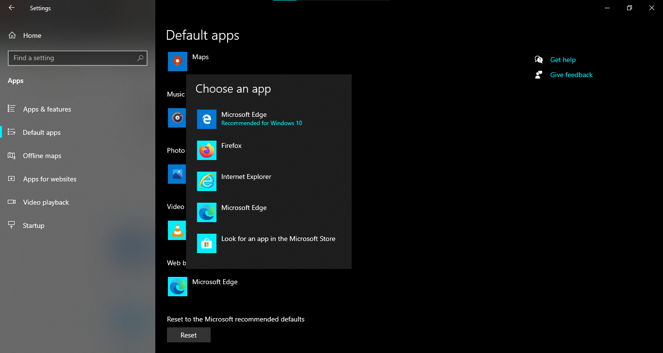 Blue Icon ghost edge messing default programs - Microsoft Community