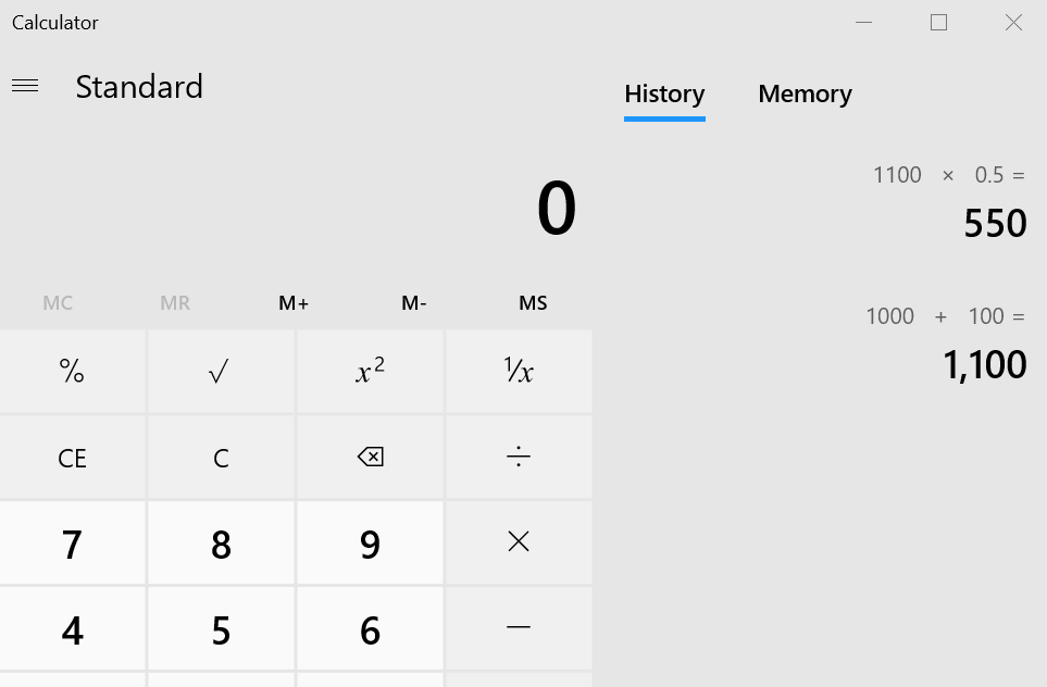Calculator history Microsoft Community