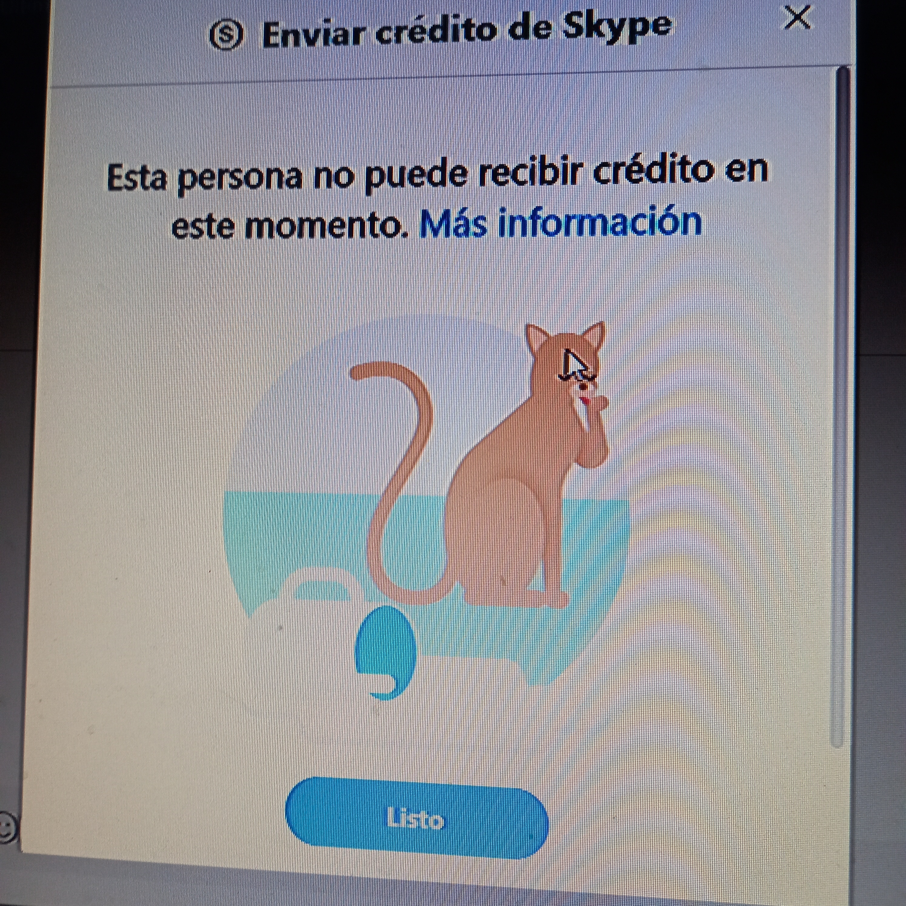 Esta persona no puede recibir crédito en este momento - Microsoft Community