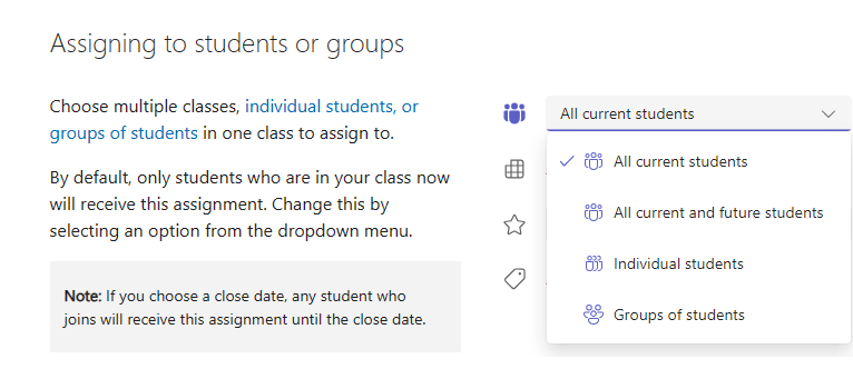 can't view assignments on teams