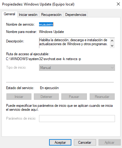 Windows Update (Bloqueado) / Windows 10 - Microsoft Community