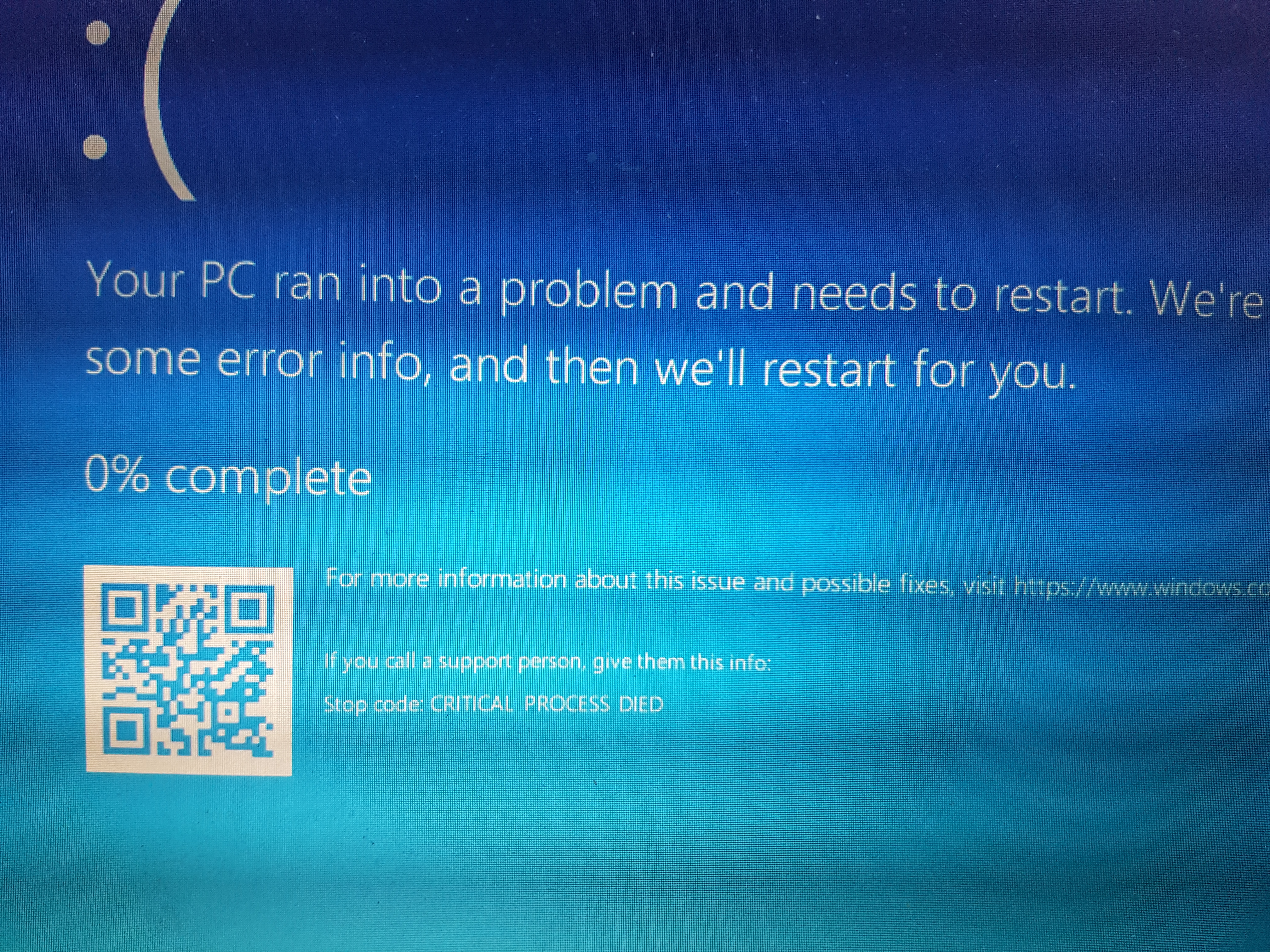 Blue screen - Microsoft Community