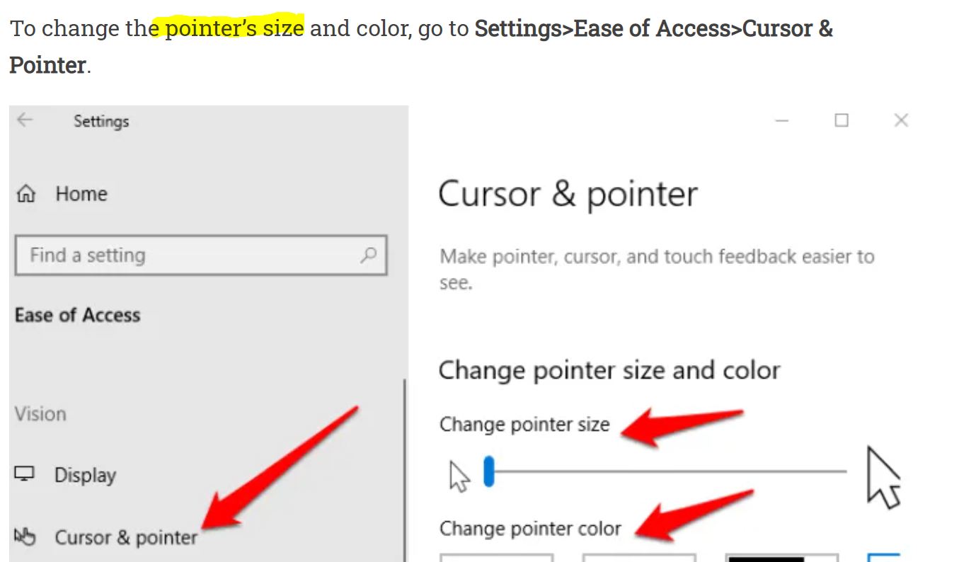 How to Change Cursor Size, Icon and Color in Windows 11? – WebNots