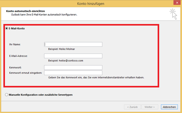 Outlook 2016 - Exchange Konto Keine Verbindung - Microsoft Community