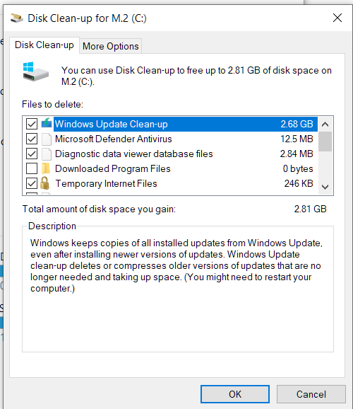 Cleanmgr No Longer Removes Windows Update Clean Up Files In Microsoft Community