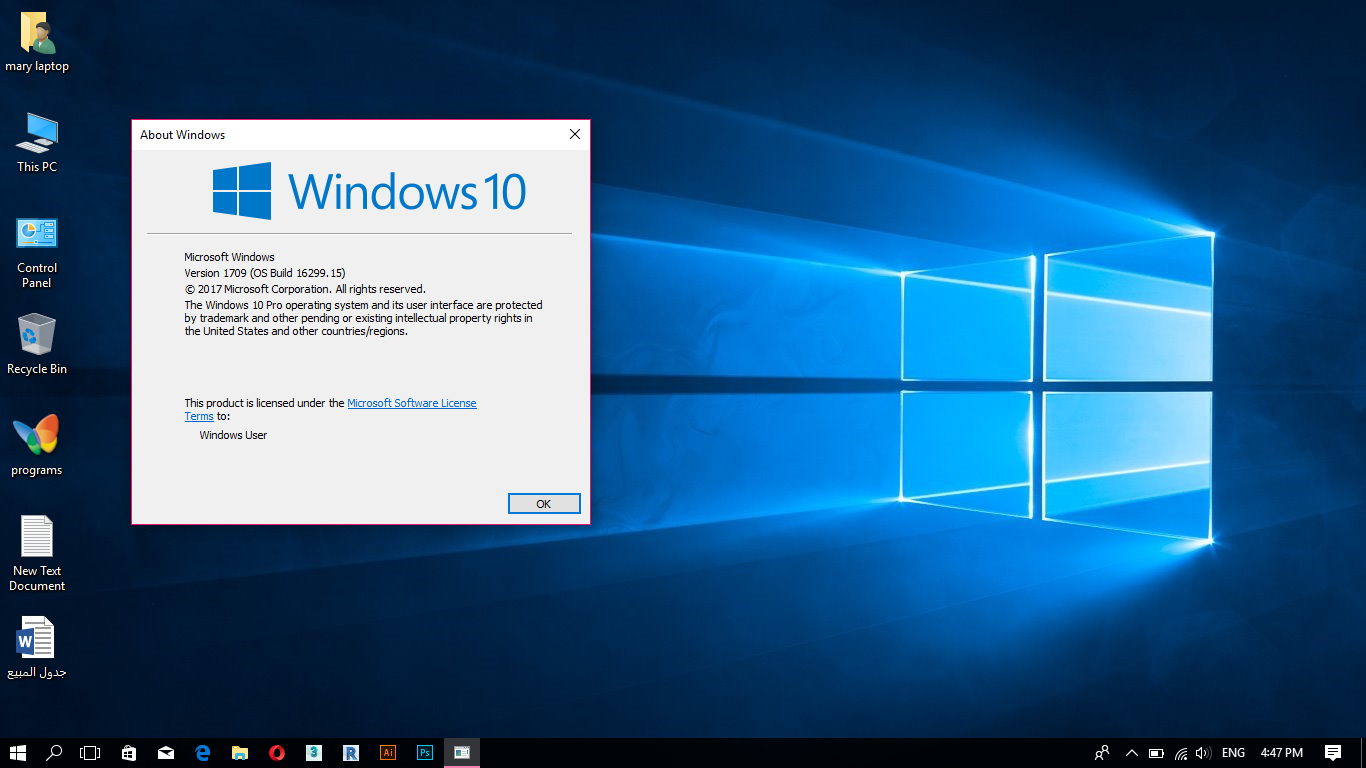 Windows 10 single