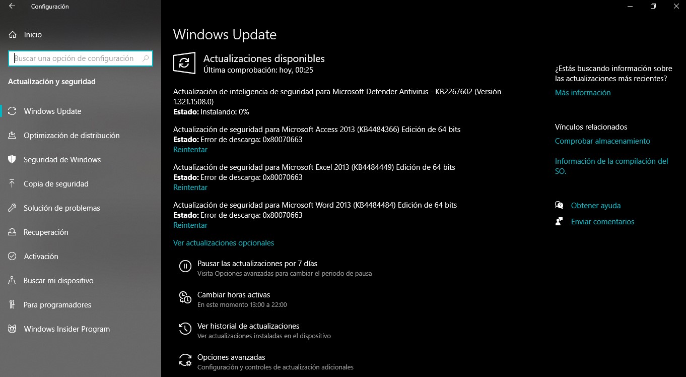 Error 0x80070663 En Windows Update Al Intentar Actualizar. - Microsoft ...