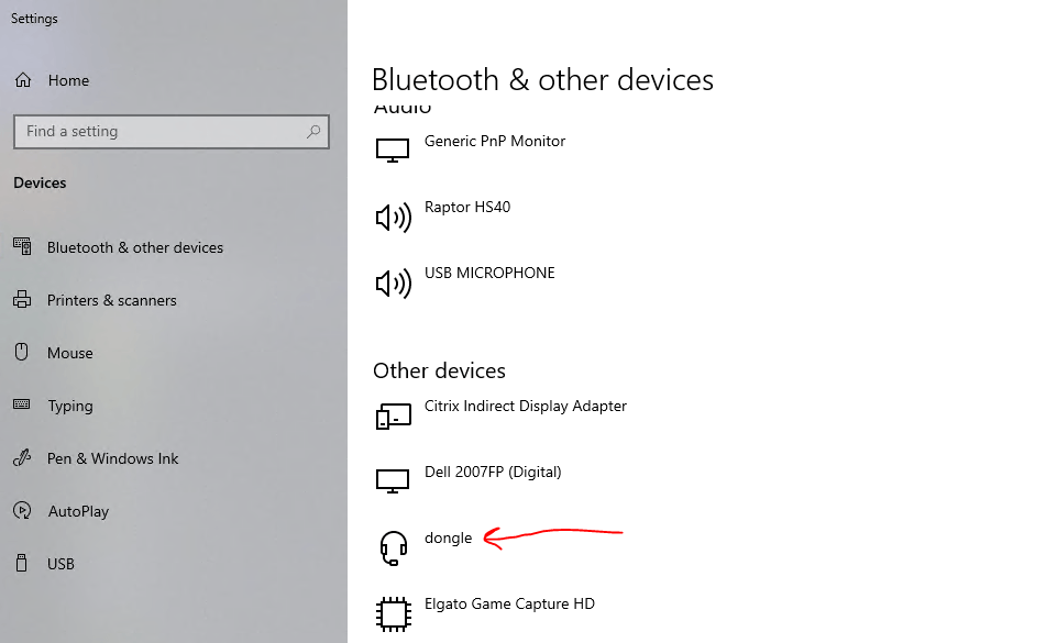 WIndows not recognizing bluetooth usb adapter as adapter Microsoft