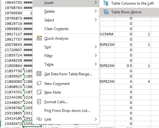 Shift Cells Down - Microsoft Community