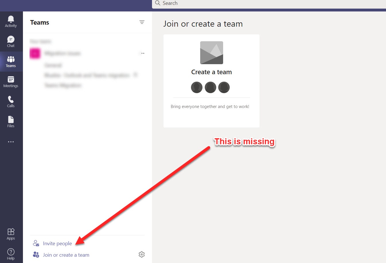 Unable To See Invite Option In Teams - Microsoft Community
