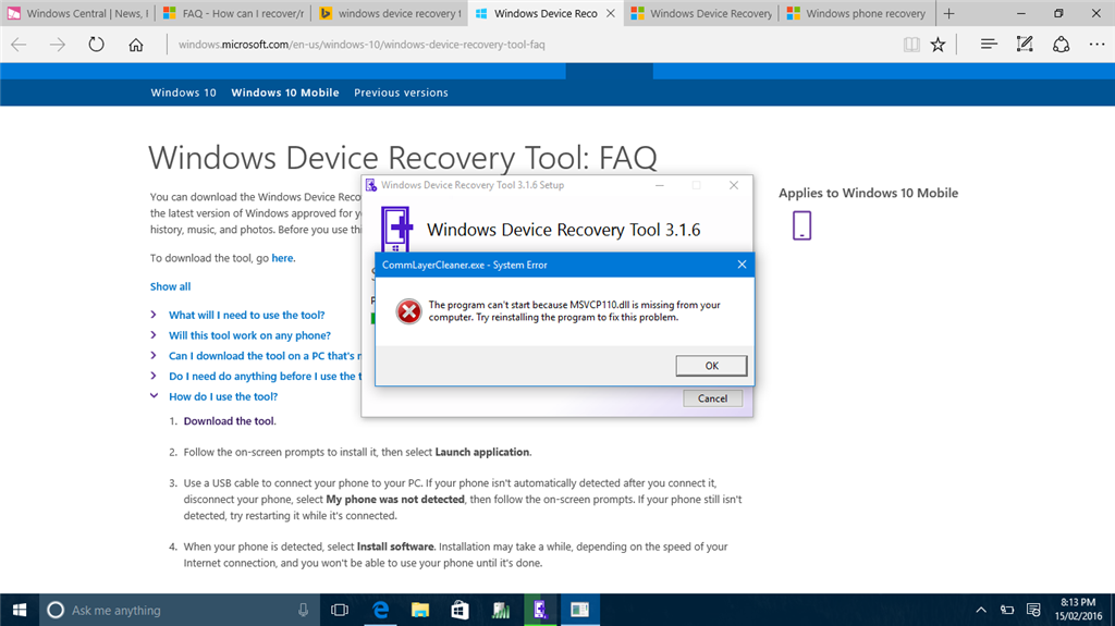 Windows device recovery tool как пользоваться