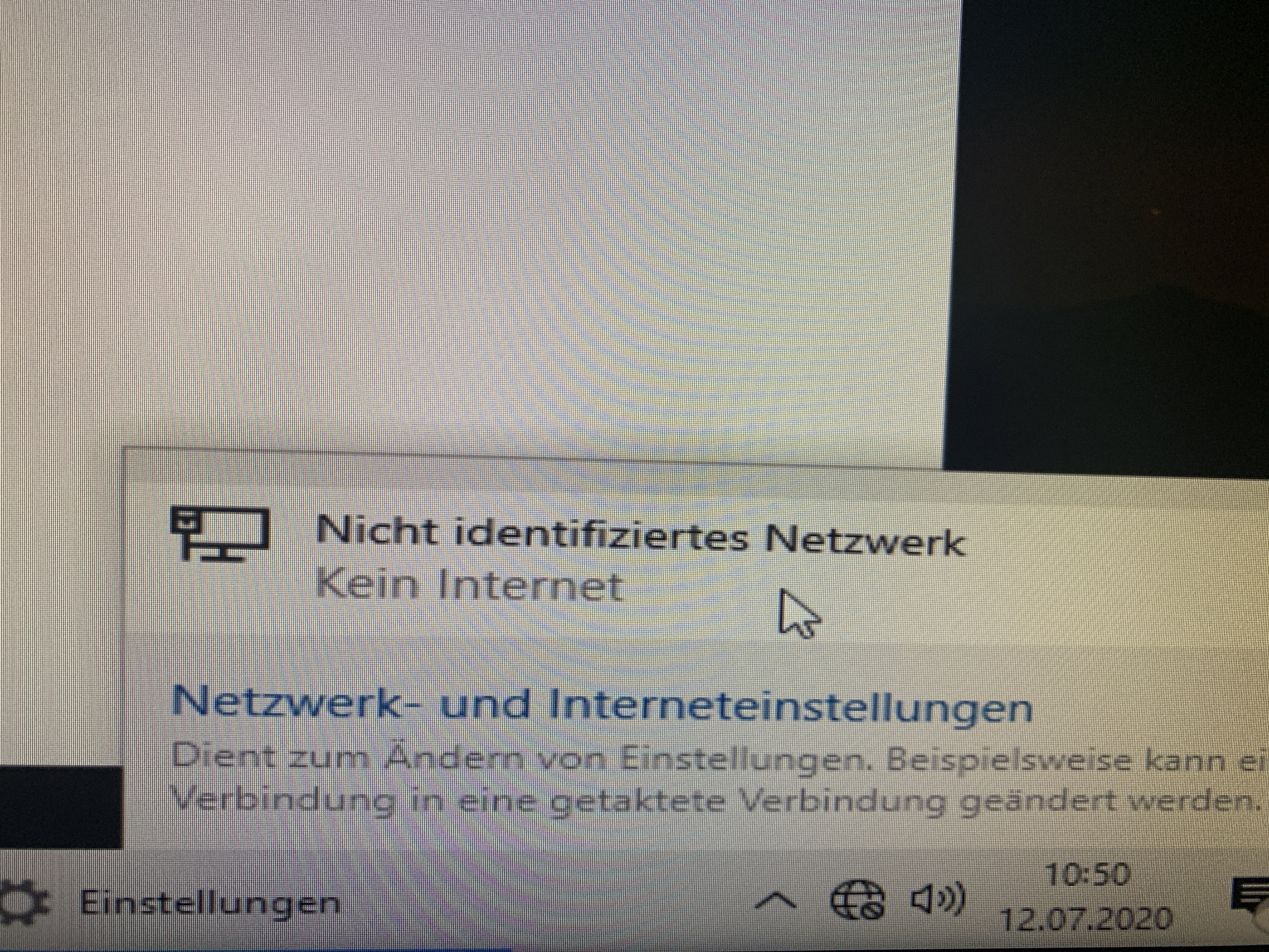 Nicht identifiziertes Netzwerk