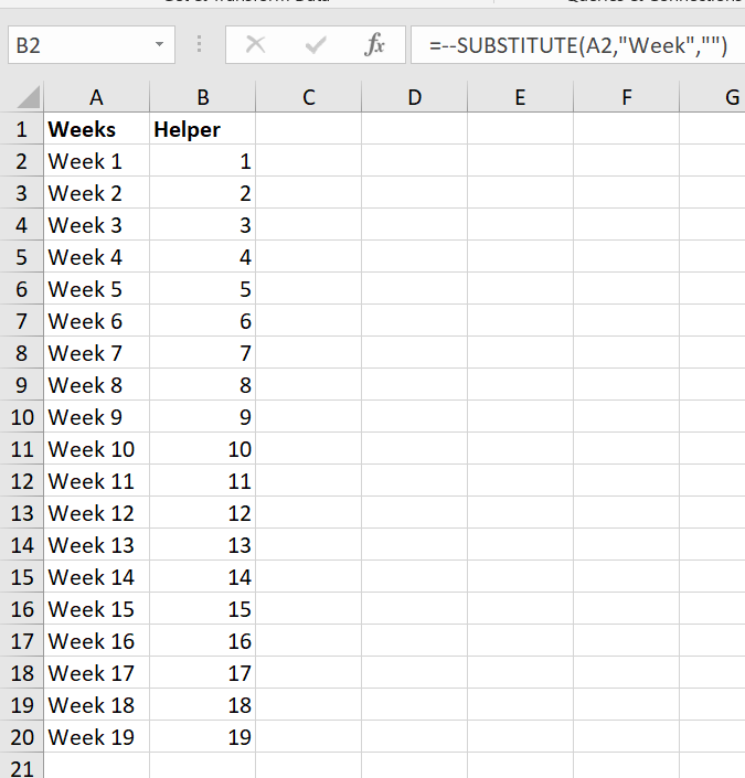 I want to sort my weeks in order - Microsoft Community