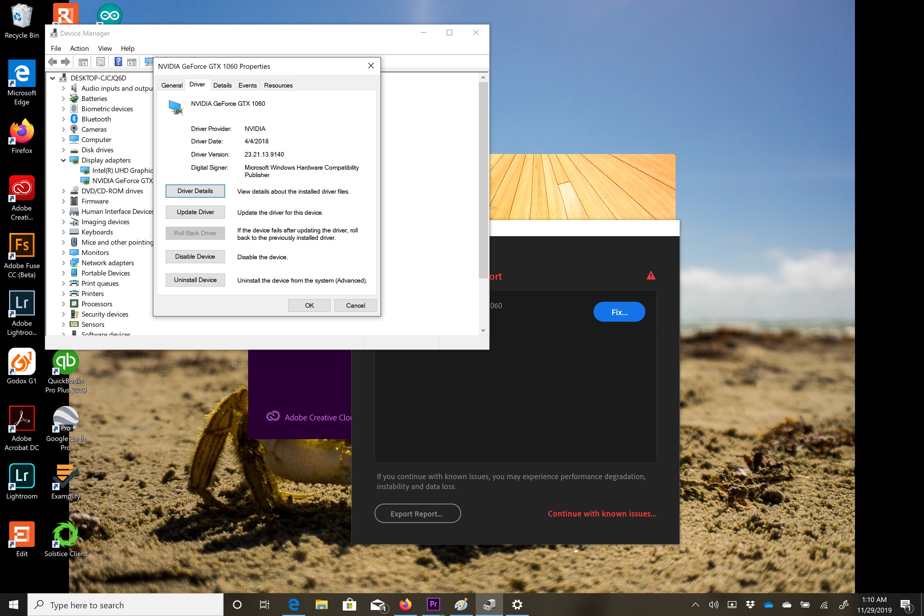 Adobe Premiere Pro 2020 Unsupported Video Driver